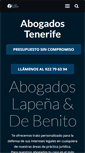 Mobile Screenshot of abogadosdetenerife.com
