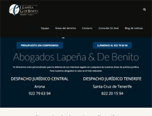 Tablet Screenshot of abogadosdetenerife.com